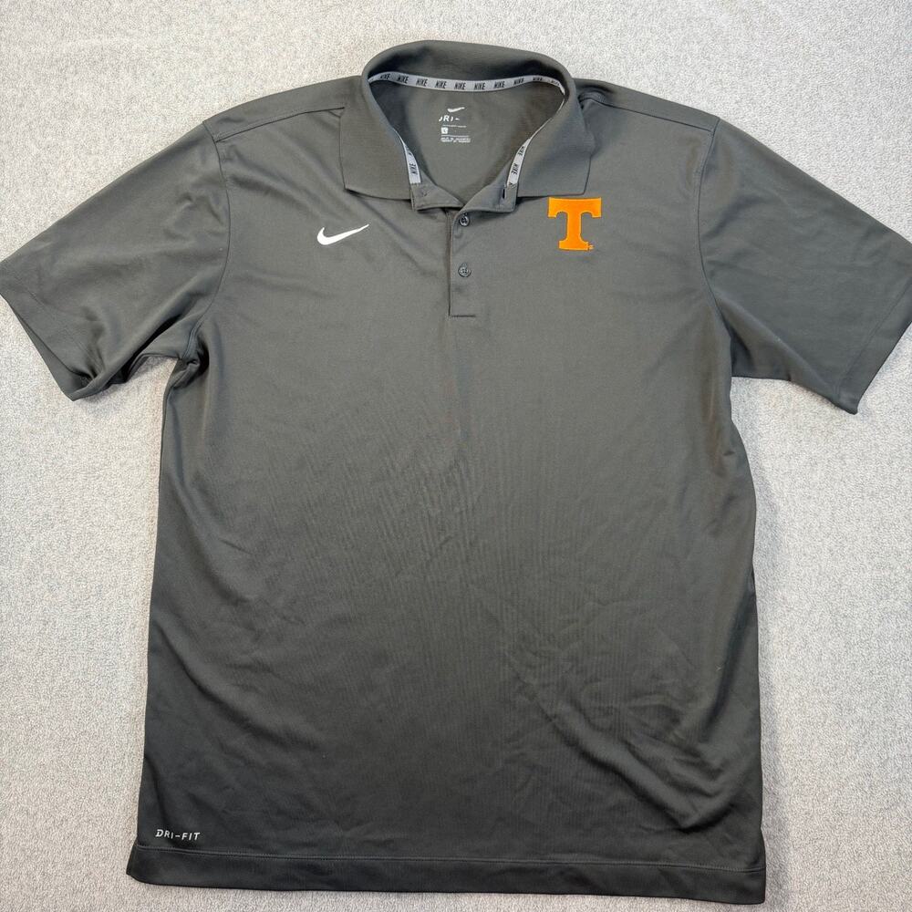 Tennessee Volunteers Nike Dri-FIT NCAA Men's Large Gray Orange Polo Shirt